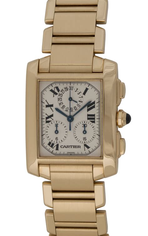 cartier tank watch with diamonds|cartier tank francaise chronograph.